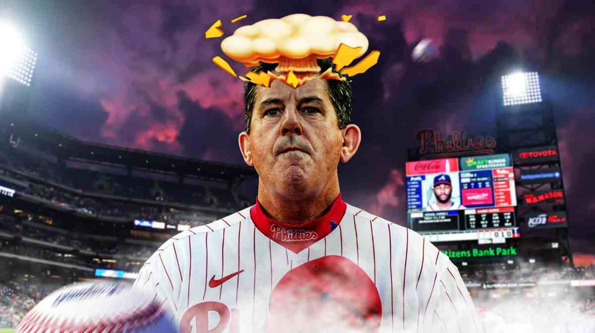 Phillies manager Rob Thomson with mind-blown head