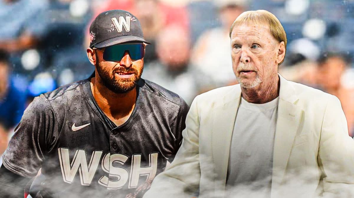 Mark Davis next to Joey Gallo (Raiders, Nationals)