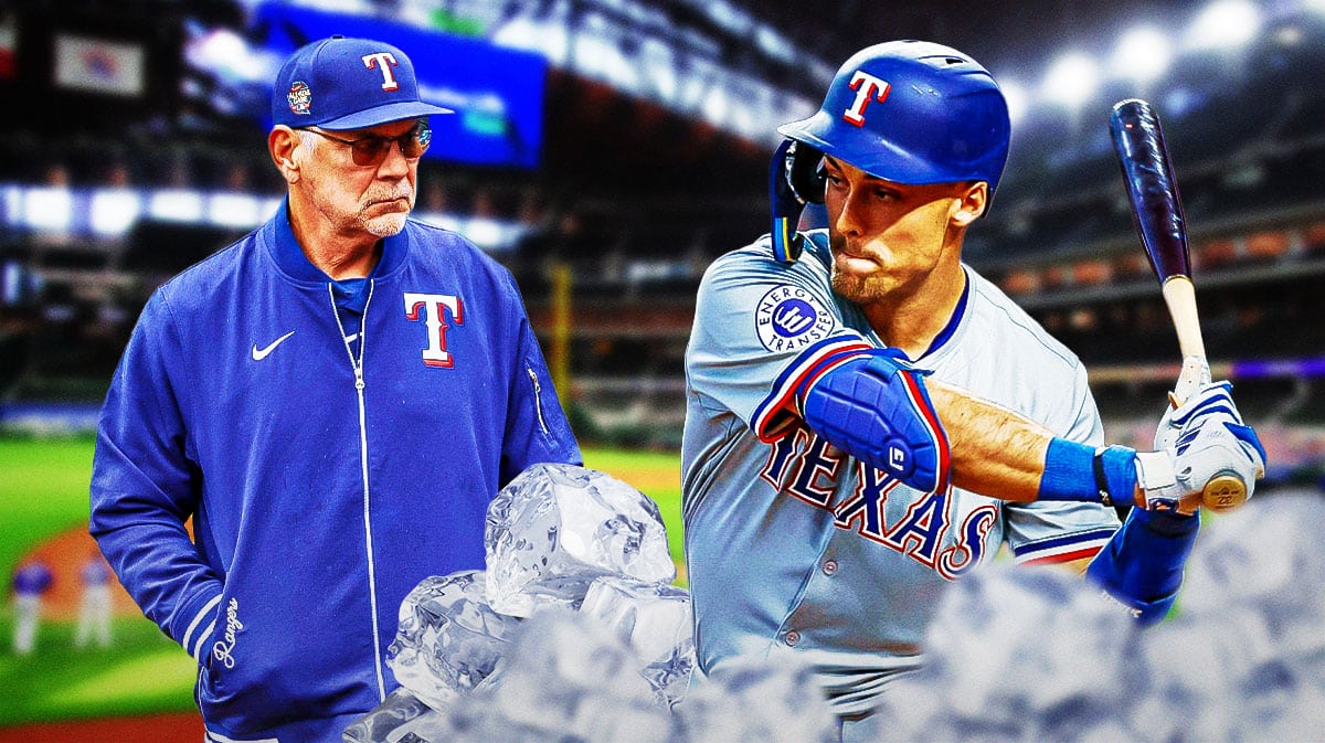 Bruce Bochy and Evan Carter