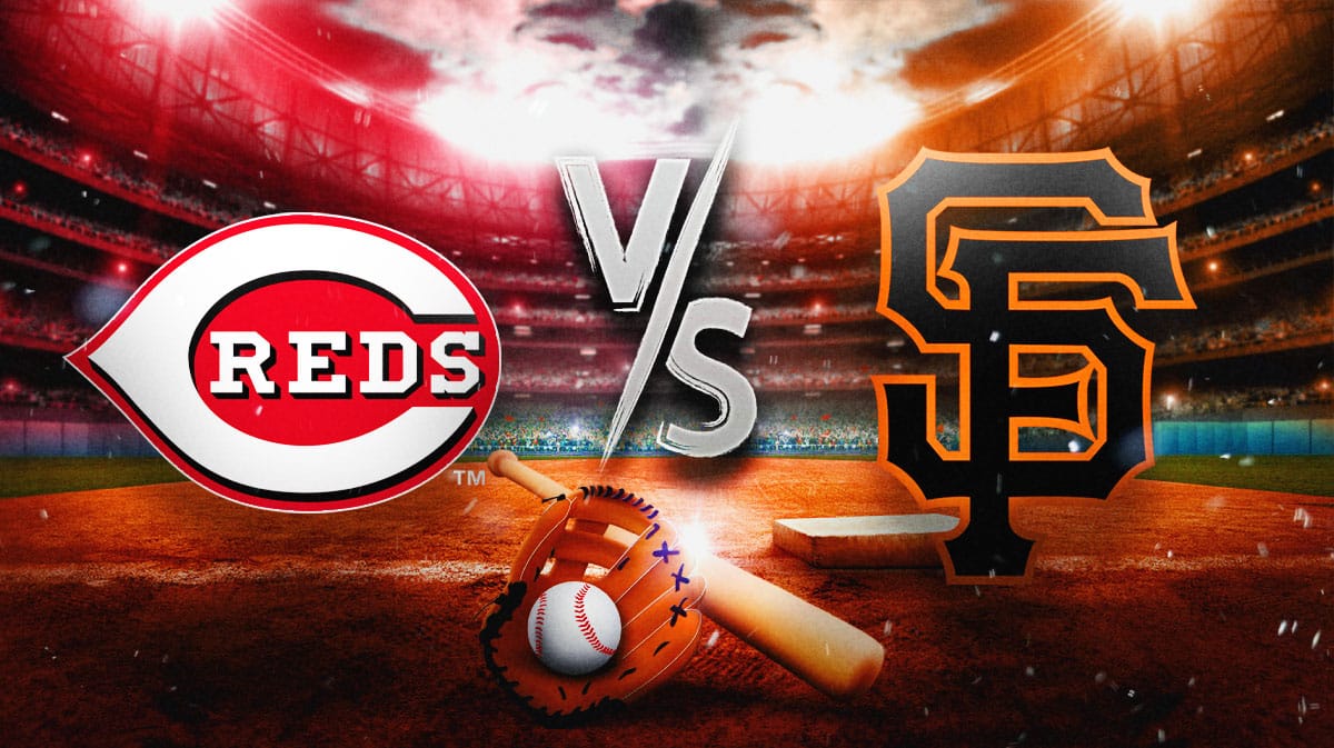 Reds vs. Giants MLB betting graphic