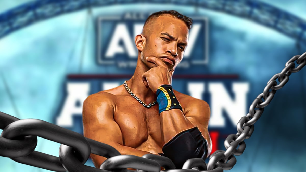Ricky Starks with the AEW ALL IN logo as the background.