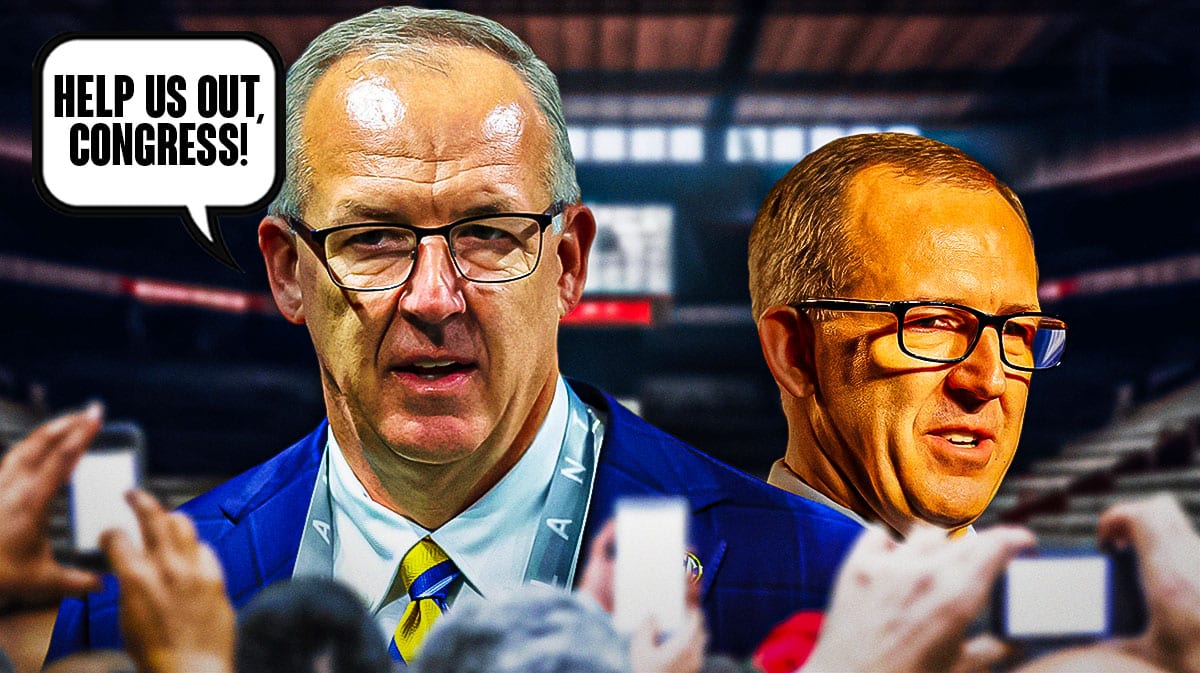SEC Commissioner Greg Sankey saying "Help us out, Congress!"