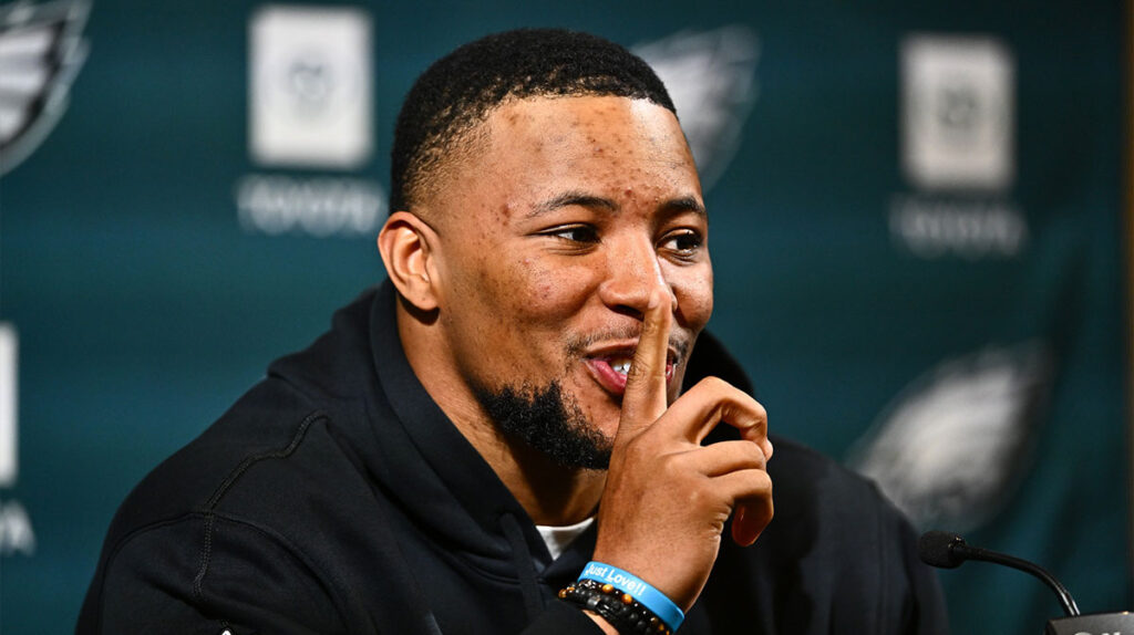 Eagles running back Saquon Barkley silencing the haters