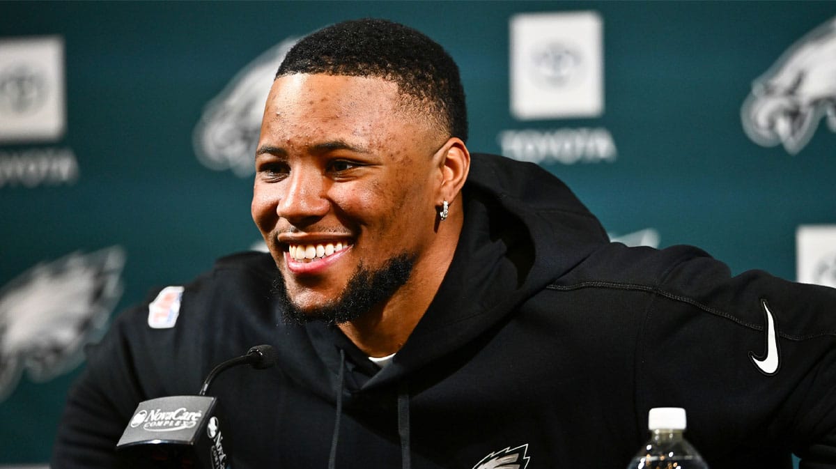 Eagles running back Saquon Barkley's savage response to booing during 76ers-Knicks game