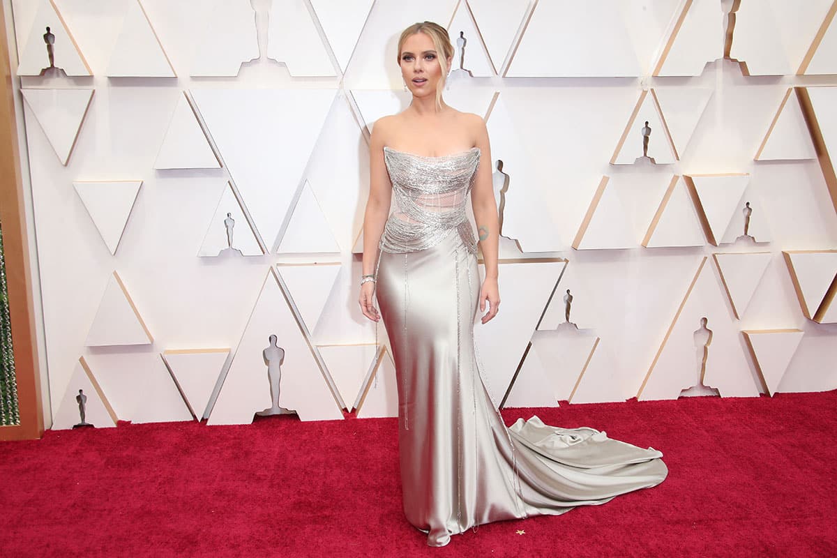 Scarlett Johansson at the Oscars in 2020.