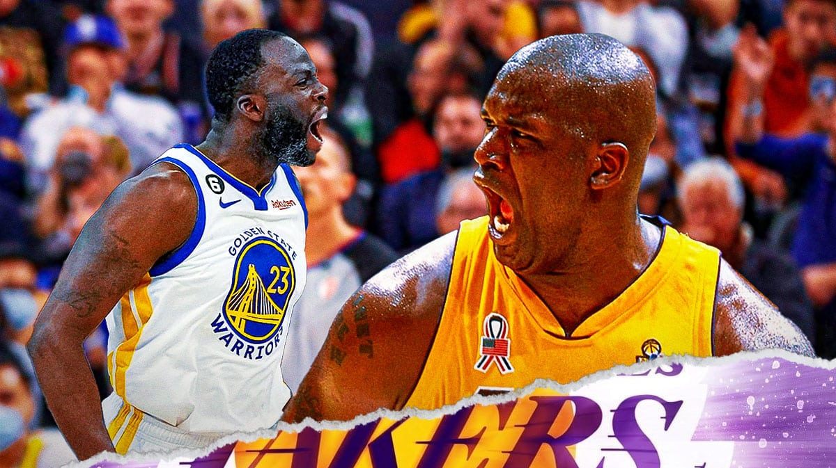 Shaquille O'Neal and Draymond Green