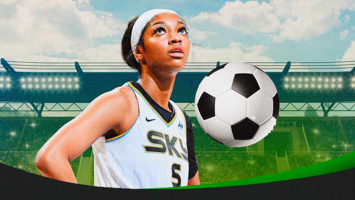 Sky' Angel Reese looks at D.C. soccer stadium