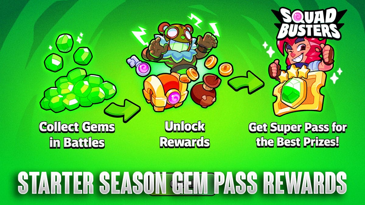 Squad Busters All Gem Pass Rewards For The Starter Season