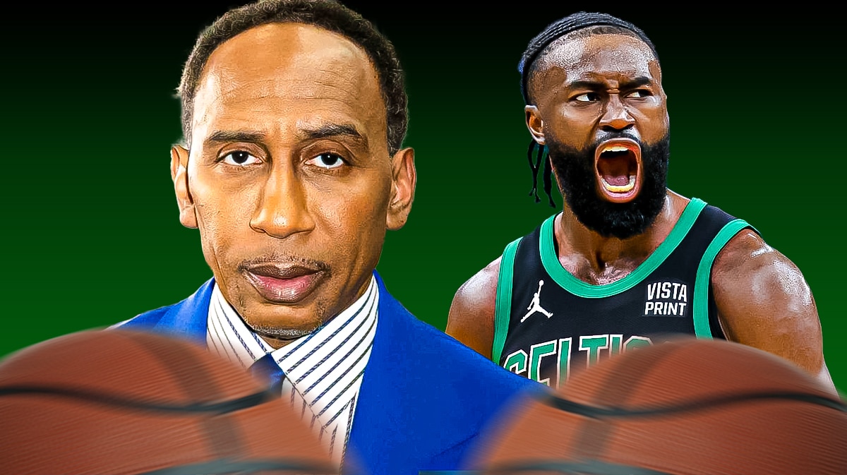 Stephen A. Smith reacts to Celtics star Jaylen Brown's fiery callout