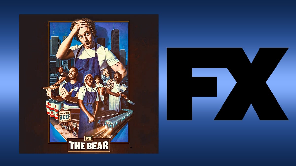 The Bear poster, FX logo
