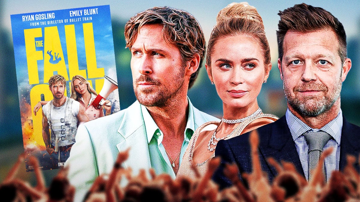 The Fall Guy poster ahead of digital streaming release with Ryan Gosling, Emily Blunt, and David Leitch.