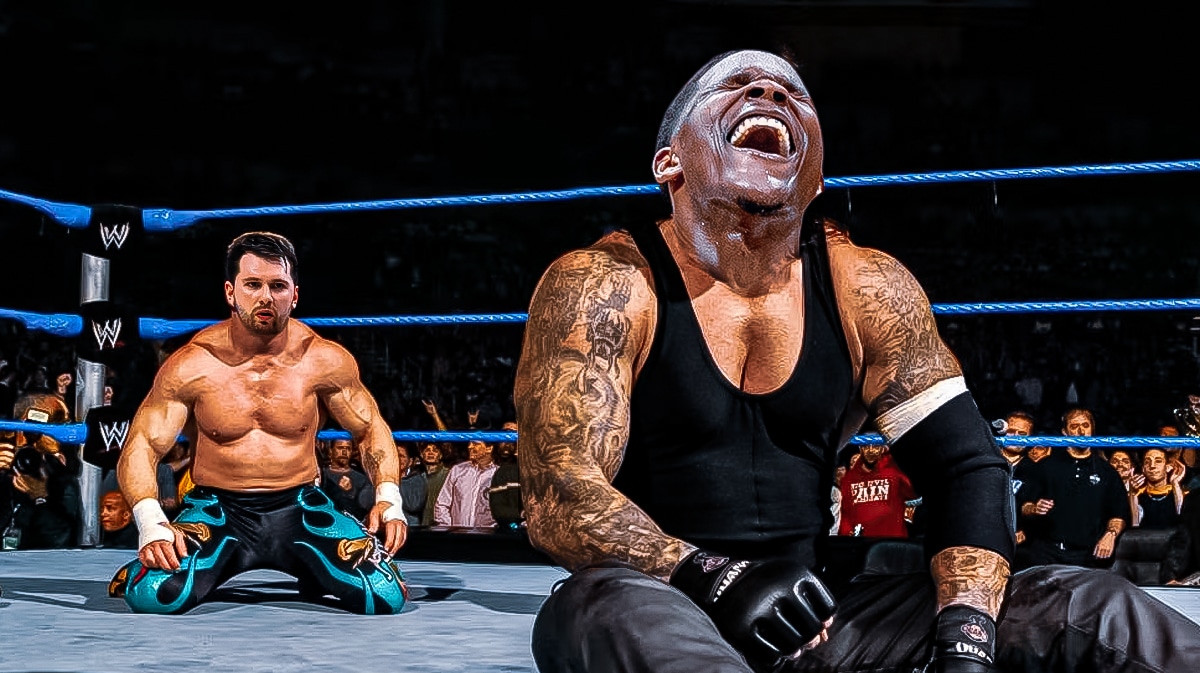 Timberwolves' Anthony Edwards as Undertaker, Mavericks' Luka Doncic as Eddie Guerrero