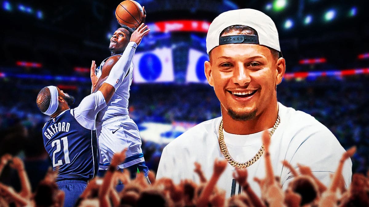 Kansas City Chiefs quarterback Patrick Mahomes was in awe of Timberwolves star Anthony Edwards