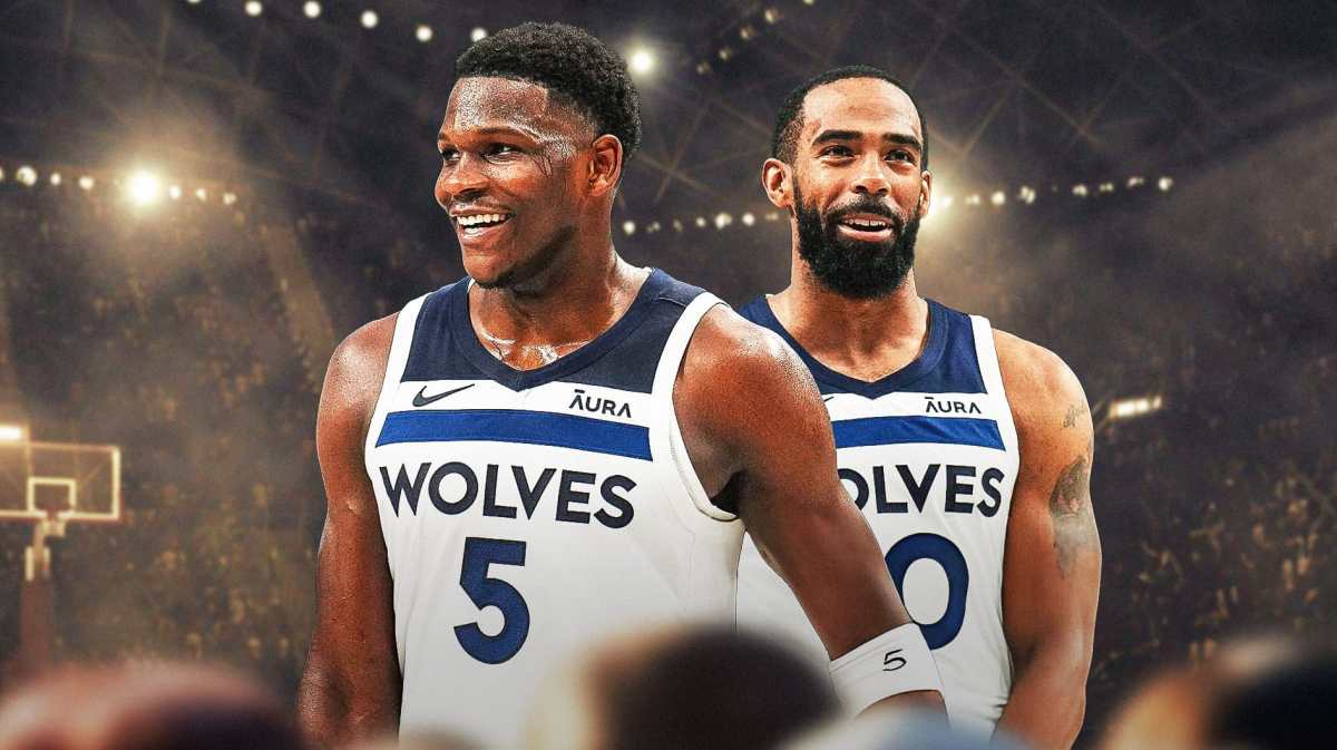 Timberwolves' Anthony Edwards and Mike Conley Jr.