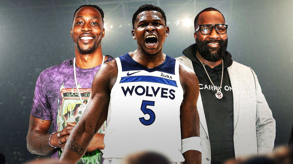 Anthony Edwards, Dwight Howard, Kendrick Perkins, Minnesota Timberwolves