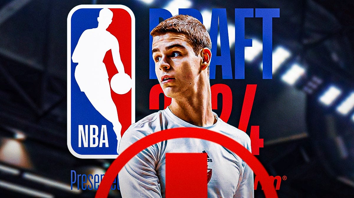 Nikola Topic with medical symbol and NBA Draft logo