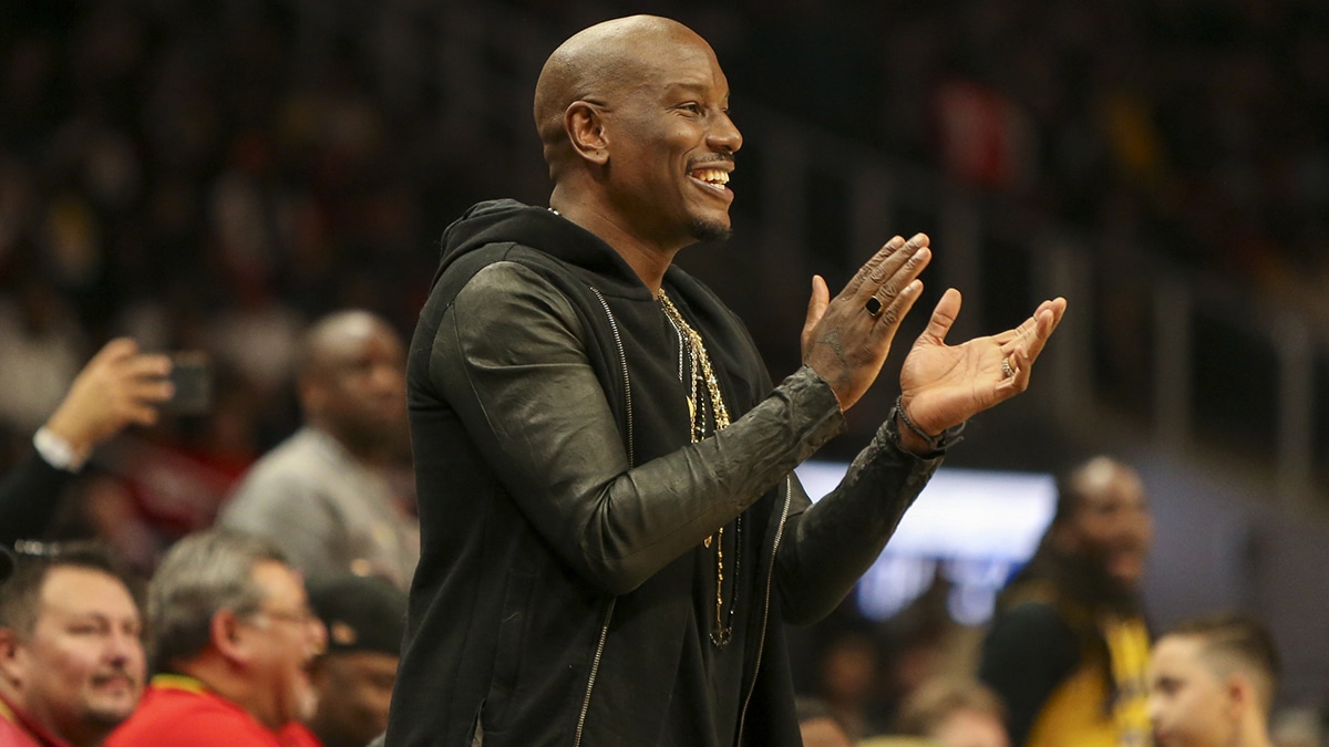 Tyrese Gibson at Lakers vs. Hawks game in 2019.