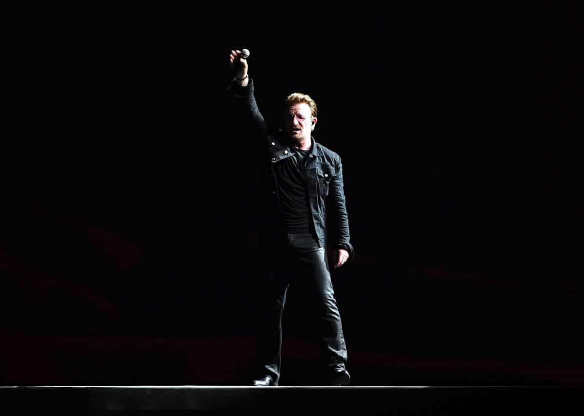 U2's Bono on the 2017 'Joshua Tree' tour.