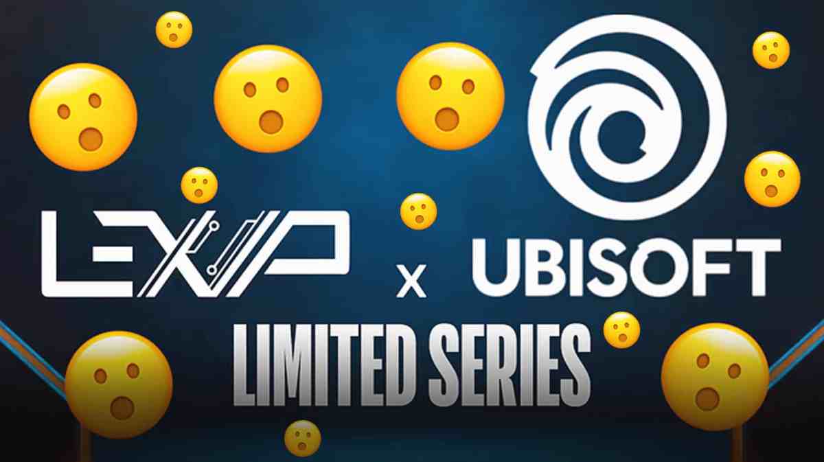 Logo of LExip x Ubisoft with text limited series to announce partnership