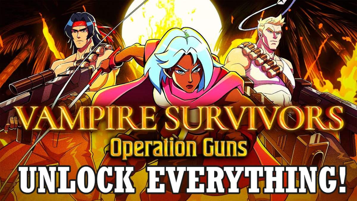 vampire survivors contra dlc operation guns
