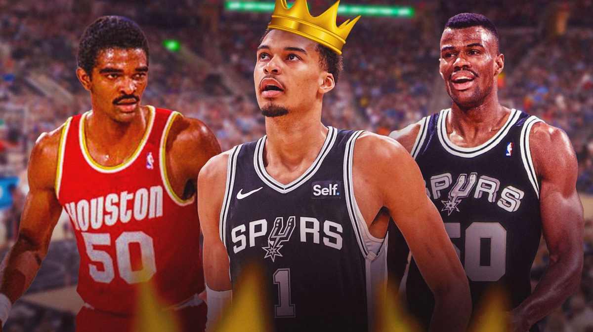 Spurs Gregg Popovich mentee Victor Wembanyama after winning NBA Rookie of the Year award