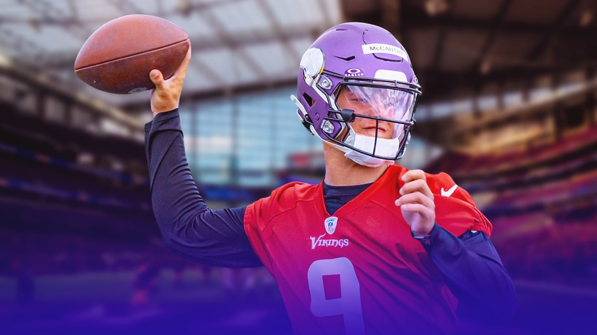J.J. McCarthy got off to an impressive start while practicing with the Vikings