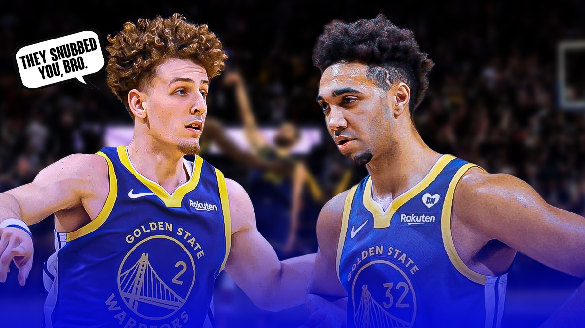 Warriors' Brandin Podziemski reacts to Trayce Jackson-Davis all-rookie snub