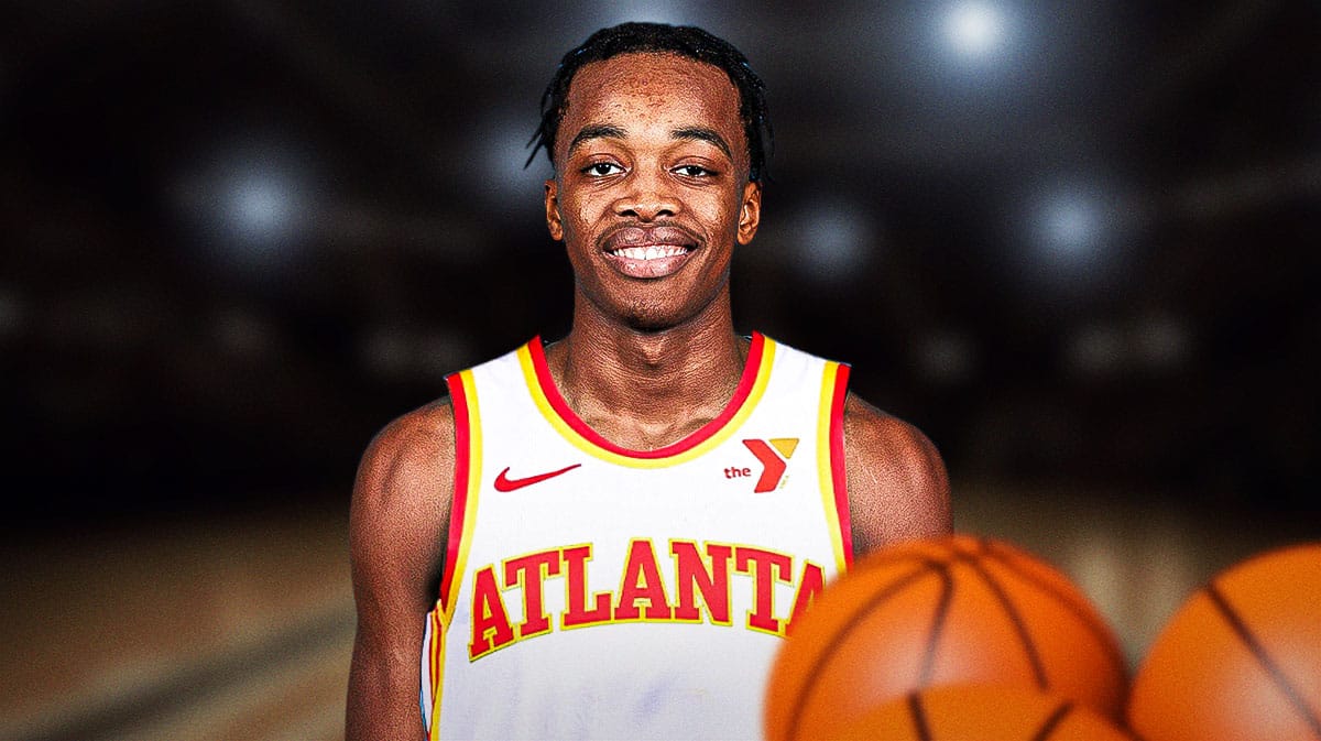 Bilal Coulibaly in a Hawks jersey