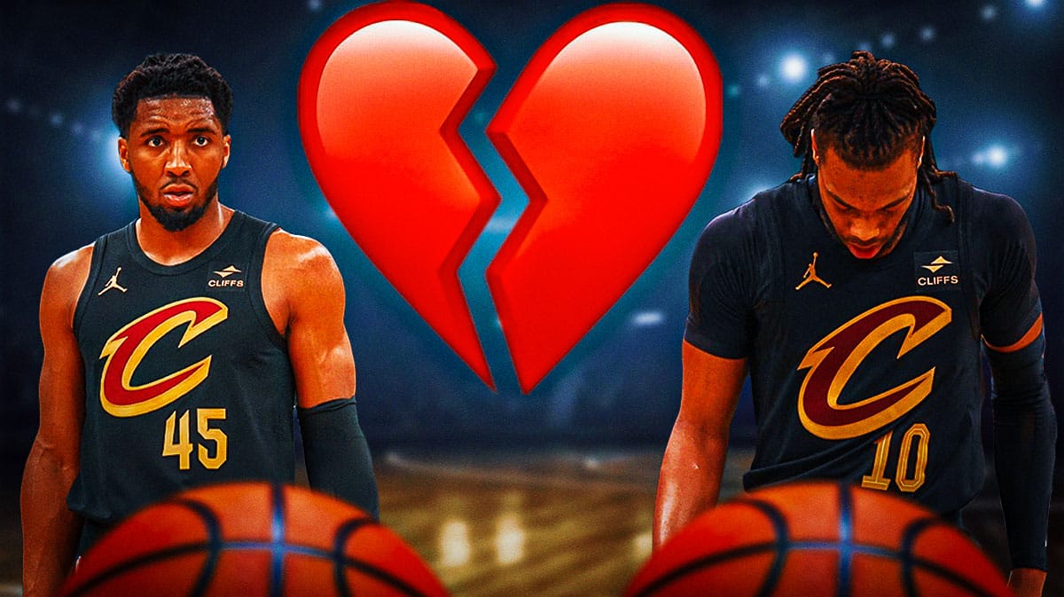 Cavs' Darius Garland and Donovan Mitchell breaking up