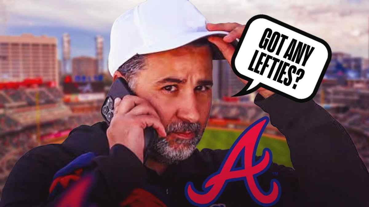 Braves GM Alex Anthopoulos asking, "Got any lefties?"
