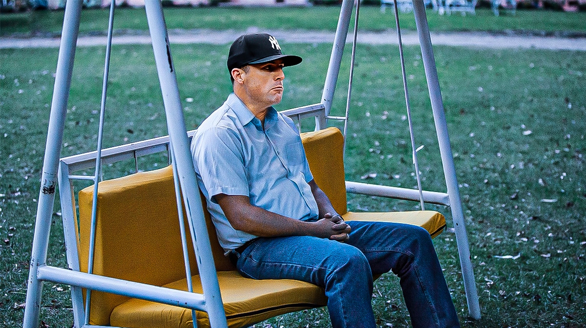 Clay Holmes (Yankees) as sad pablo escobar meme