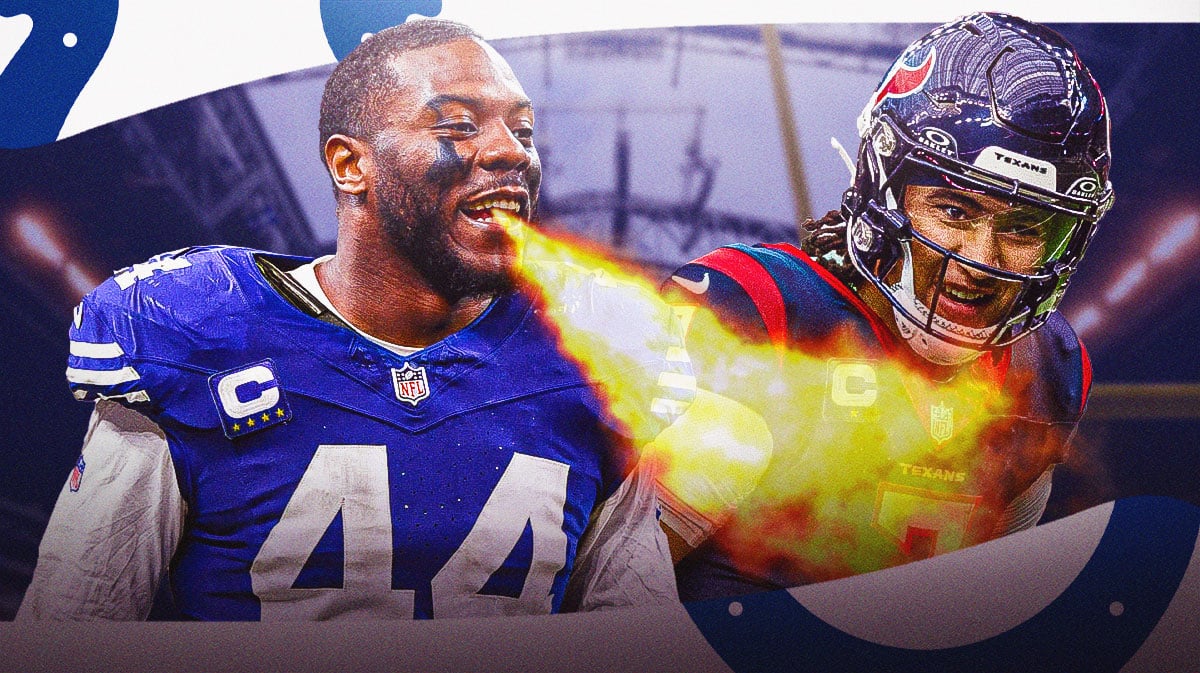 Zaire Franklin breathing fire, CJ Stroud next to him