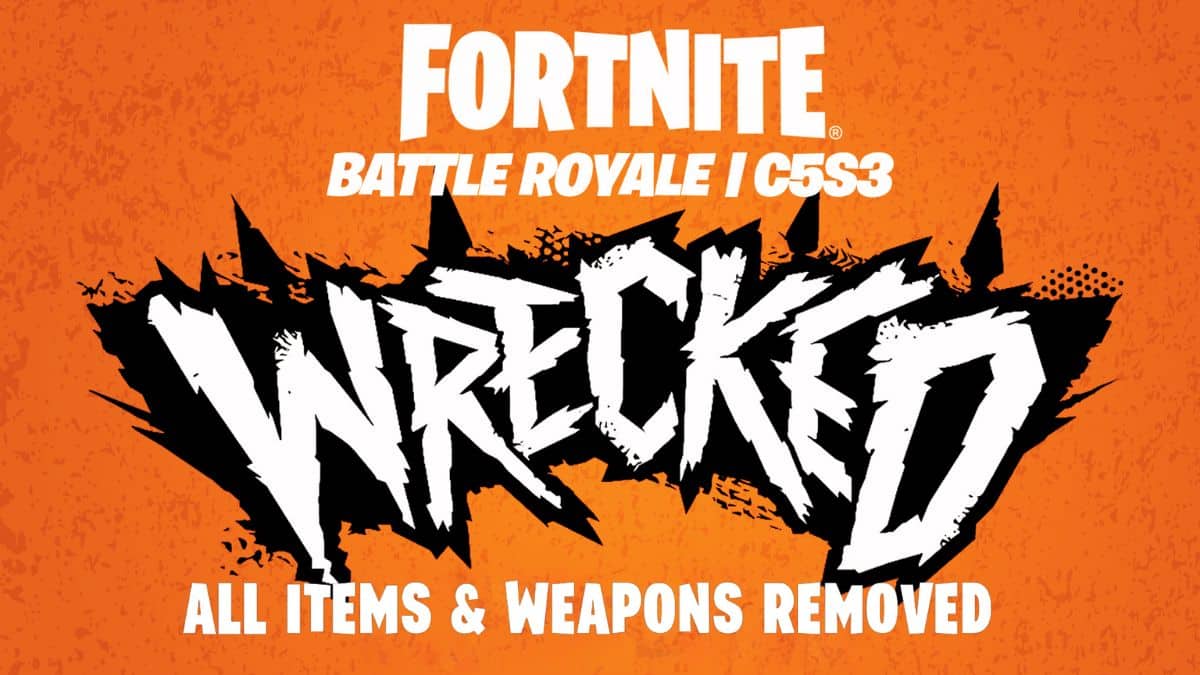 fortnite chapter 5 season 3 wrecked all items & weapons removed