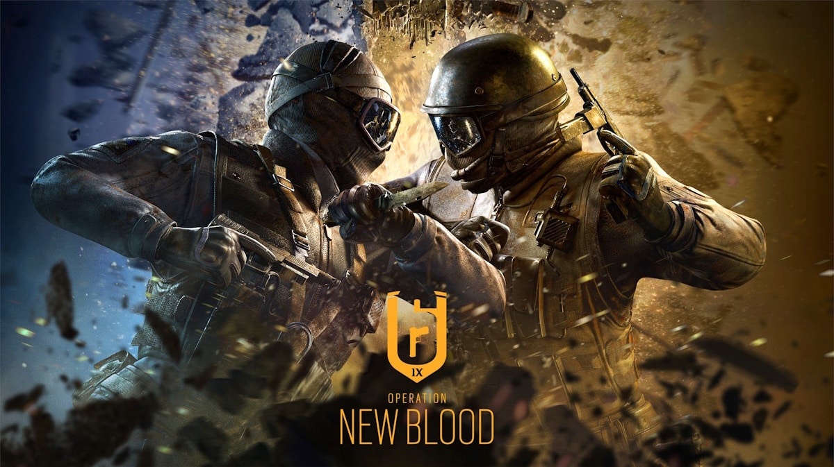 rainbow six new blood, operation new blood, new blood release date, rainbow six siege striker, rainbow six siege sentry, key art for the new rainbow 6 siege operation new blood