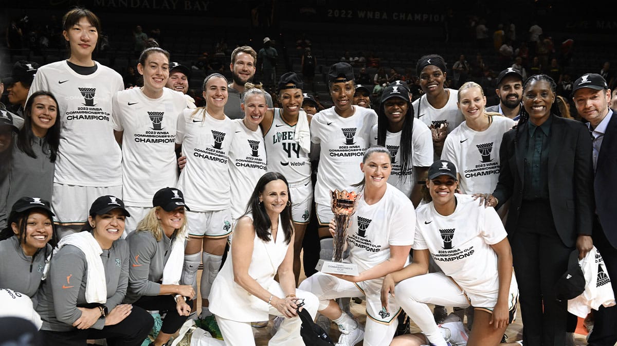 2023 Commissioner's Cup winners the New York Liberty