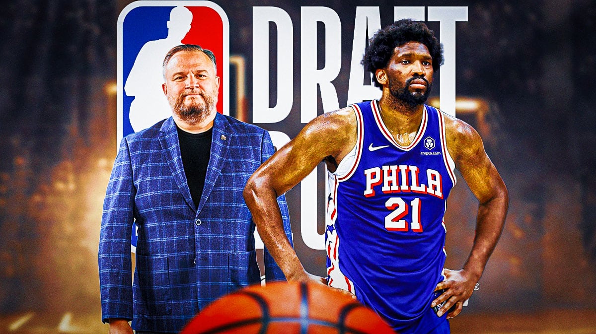 76ers' Daryl Morey and Joel Embiid