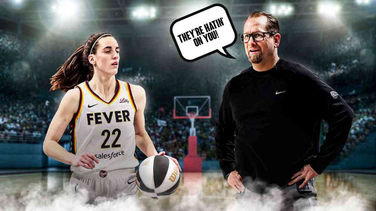 Nick Nurse tells Caitlin Clark "they're hatin' on you!"