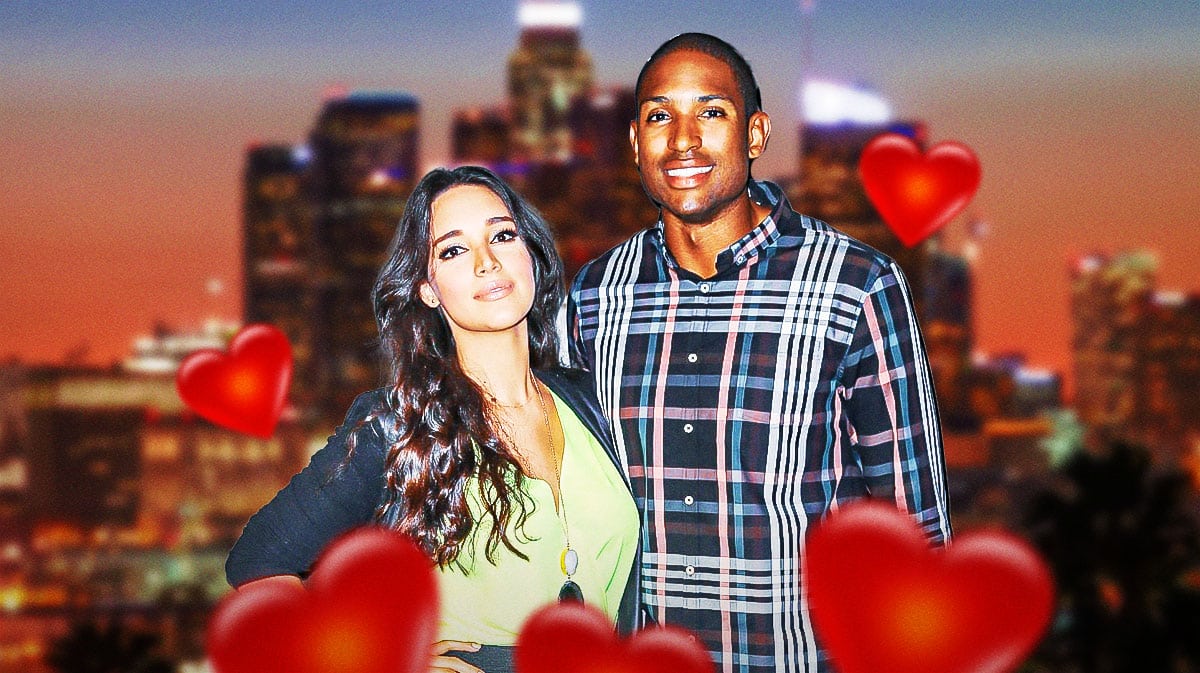 Al Horford with wife Amelia Vega