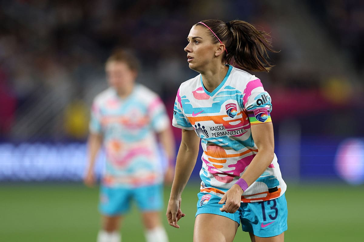 San Diego Wave FC forward Alex Morgan (13) during the second half against the Orlando Pride.
