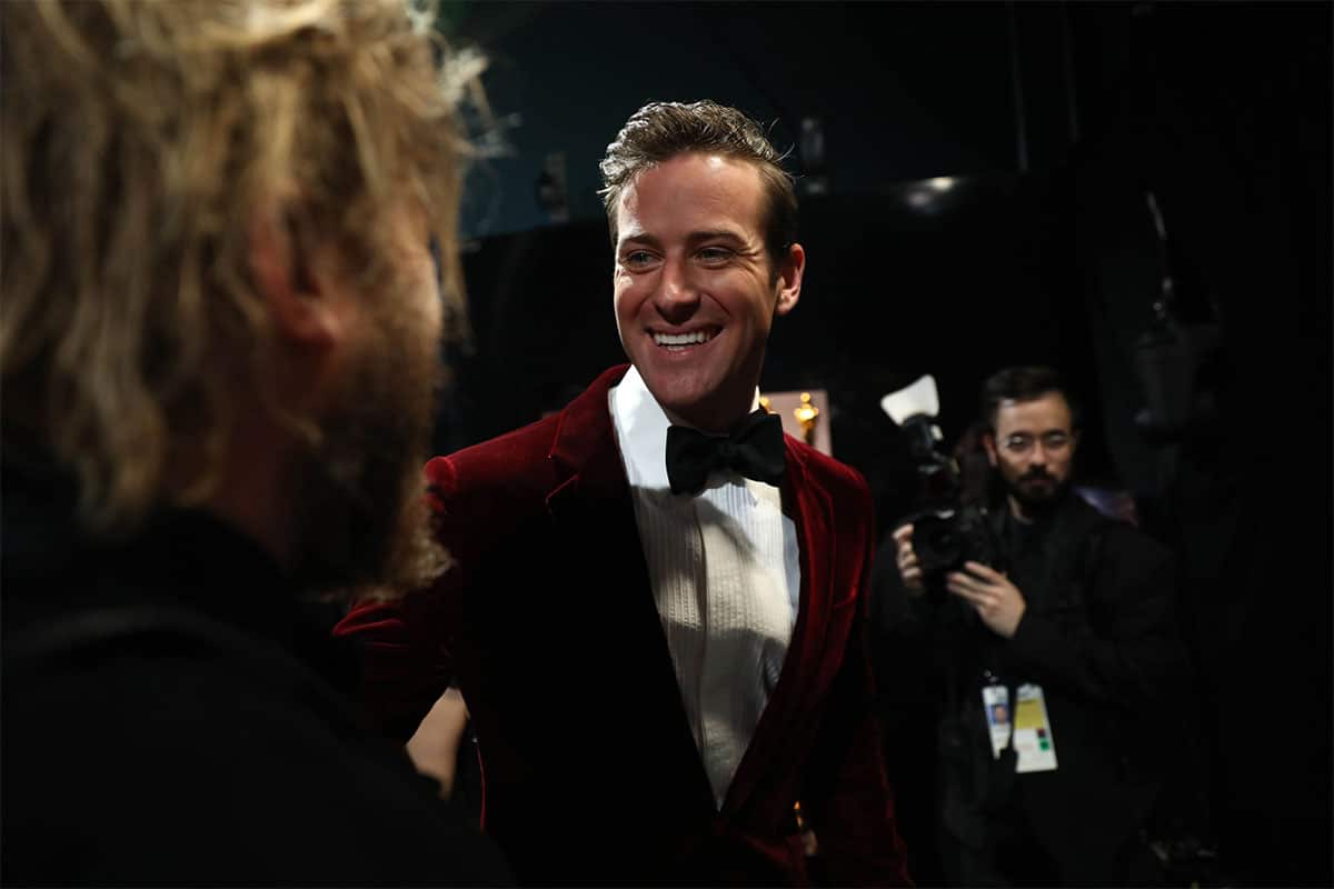 Armie Hammer at the Oscars in 2018.