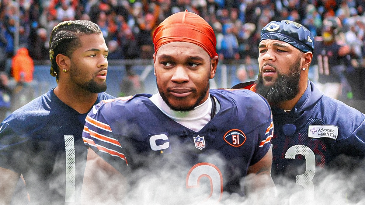 Bears' WRs Rome Odunze, Keenan Allen, DJ Moore.