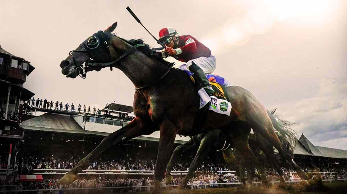 Dornoch charges home in Belmont Stakes