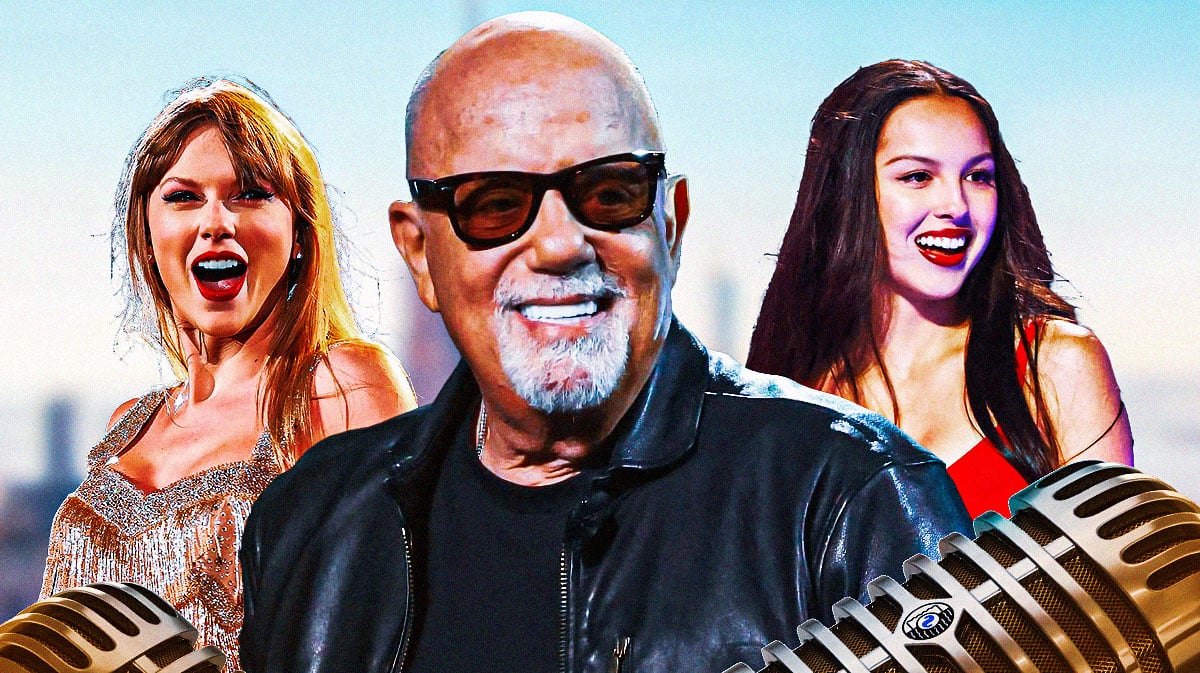 Billy Joel in between Taylor Swift and Olivia Rodrigo.
