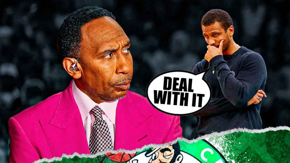 Joe Mazzulla and Stephen A. Smith.