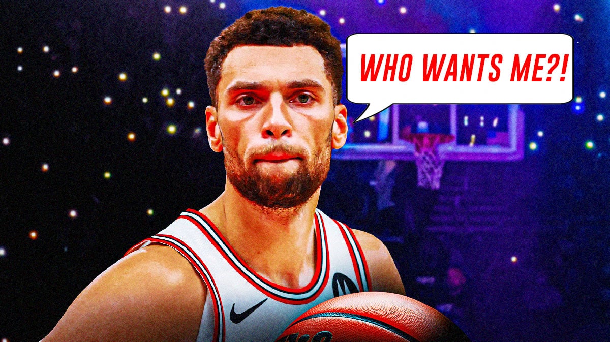 Bulls' Zach LaVine saying "Who wants me?!"
