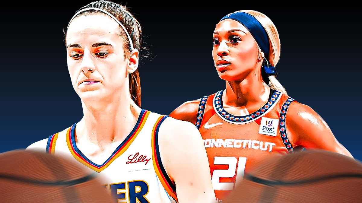 Fever Caitlin Clark with Sun Connecticut Sun amid WNBA toxic discourse