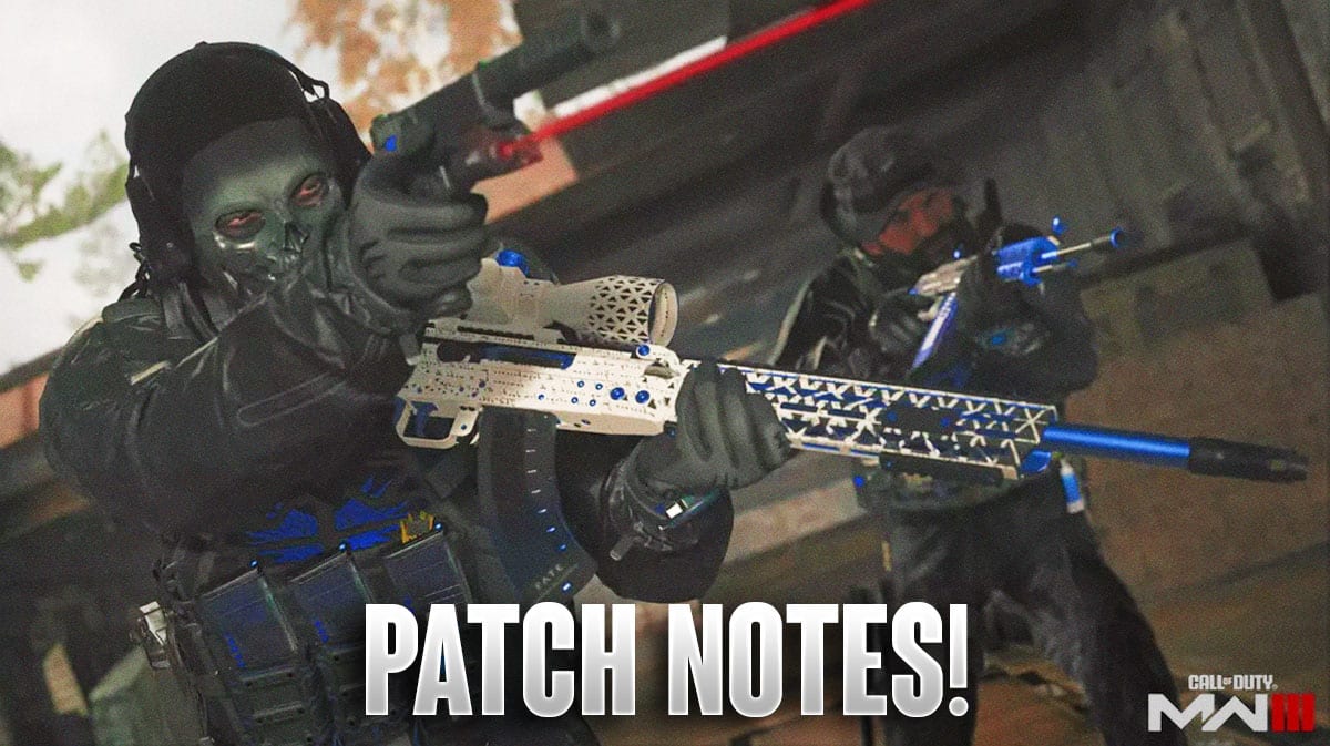 Call Of Duty: Modern Warfare 3 Update Fixes Killstreaks, Nerfs DG-58 LSW, & More