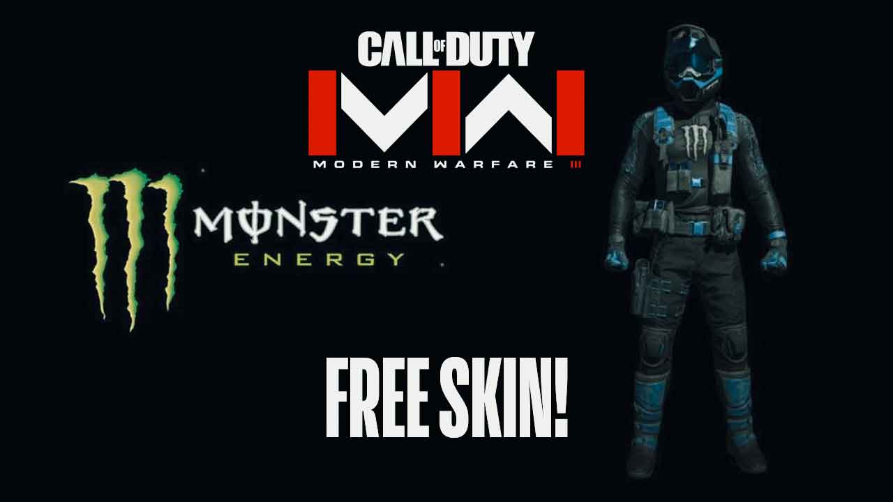 Call Of Duty предлагает бесплатный скин Monster Energy для MW3 и Warzone