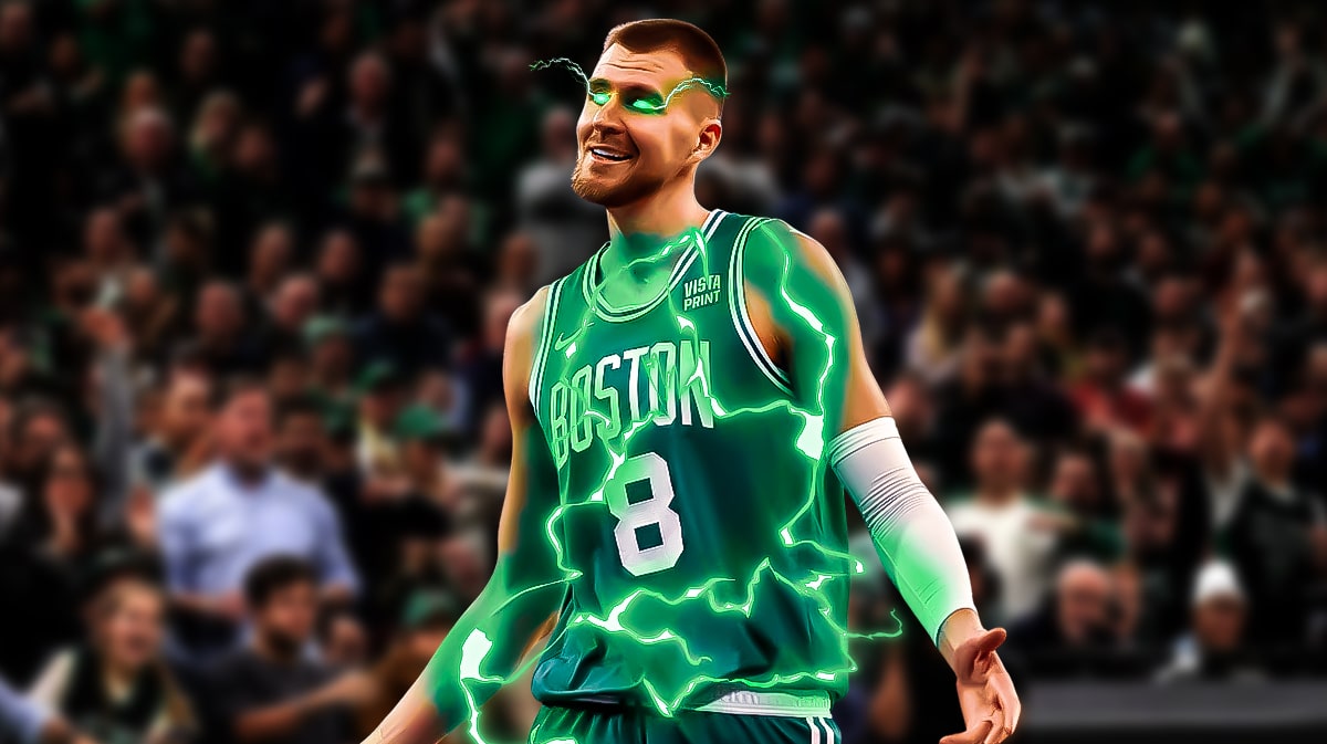 Celtics' Kristaps Porzingis is electrically charged in Game 1 of NBA Finals