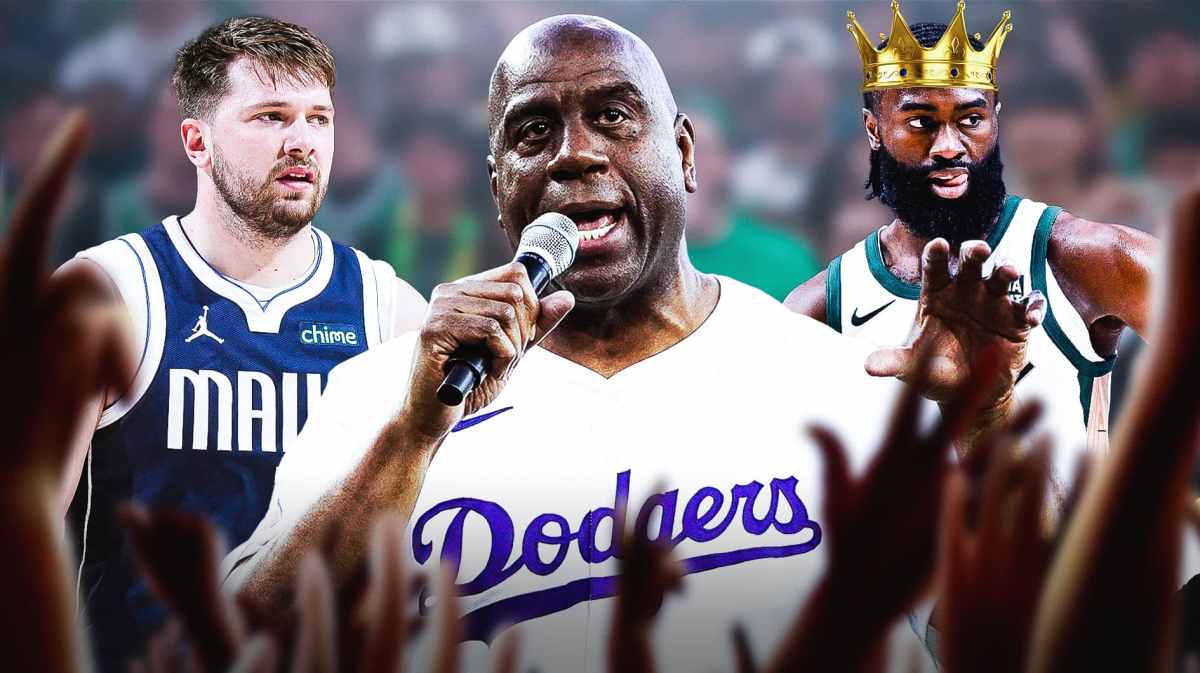 Magic Johnson amid Luka Doncic Mavericks loss to Celtics in NBA Finals